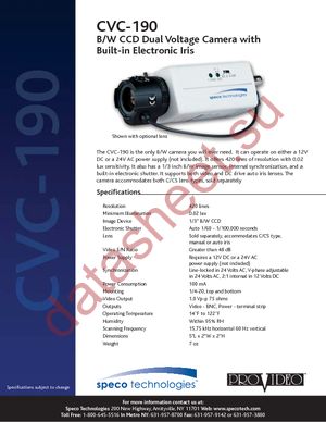 CVC-190 datasheet  